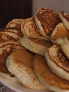 Pila di pancake soffici
